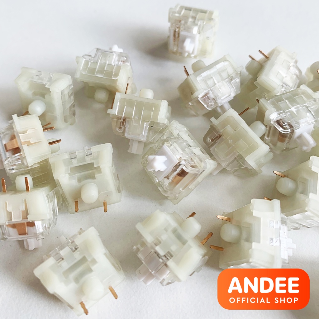 KTT Kang White v3 switch công tắc phím cơ bán lẻ tuyến tính siêu mượt 3 pin có lube sẵn
