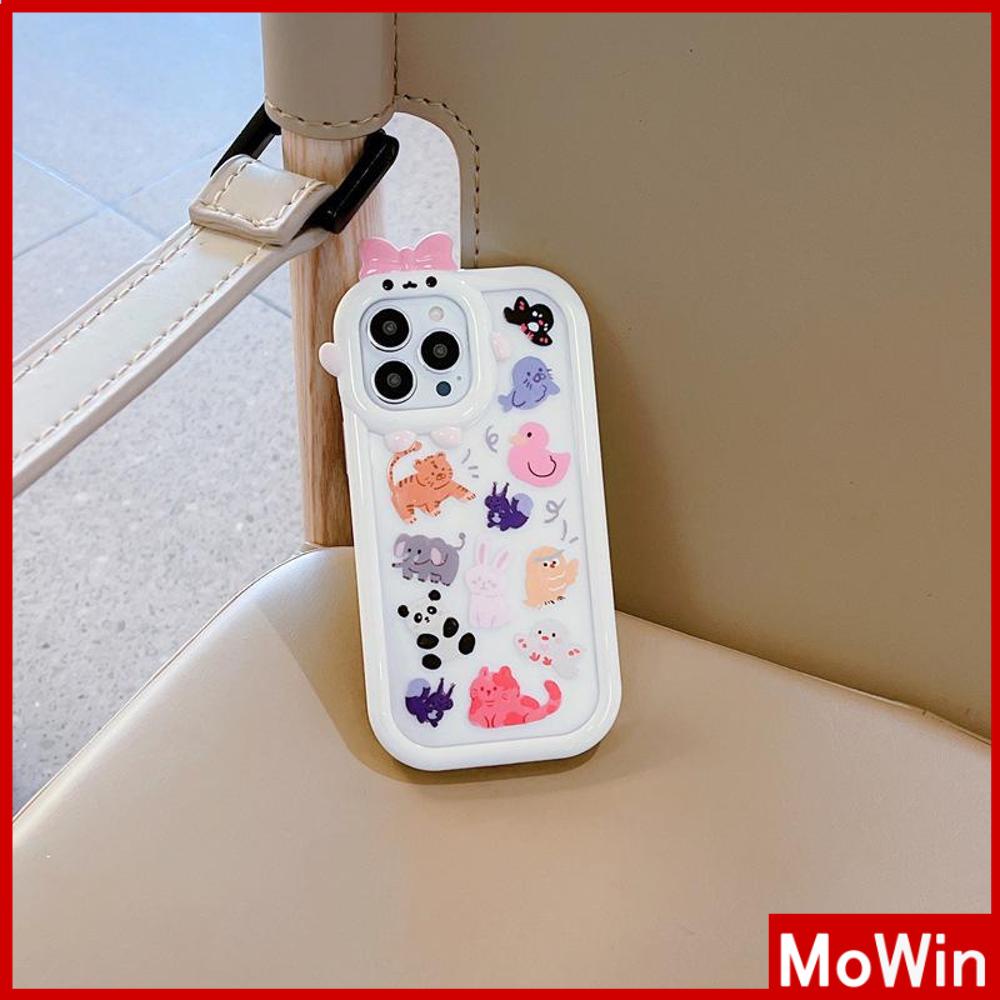Ốp điện thoại silicon mịn túi khí in sở thú thích hợp cho iPhone 11 Pro Max 13 Pro Max 12 Pro Max 7Plus xr XS Max