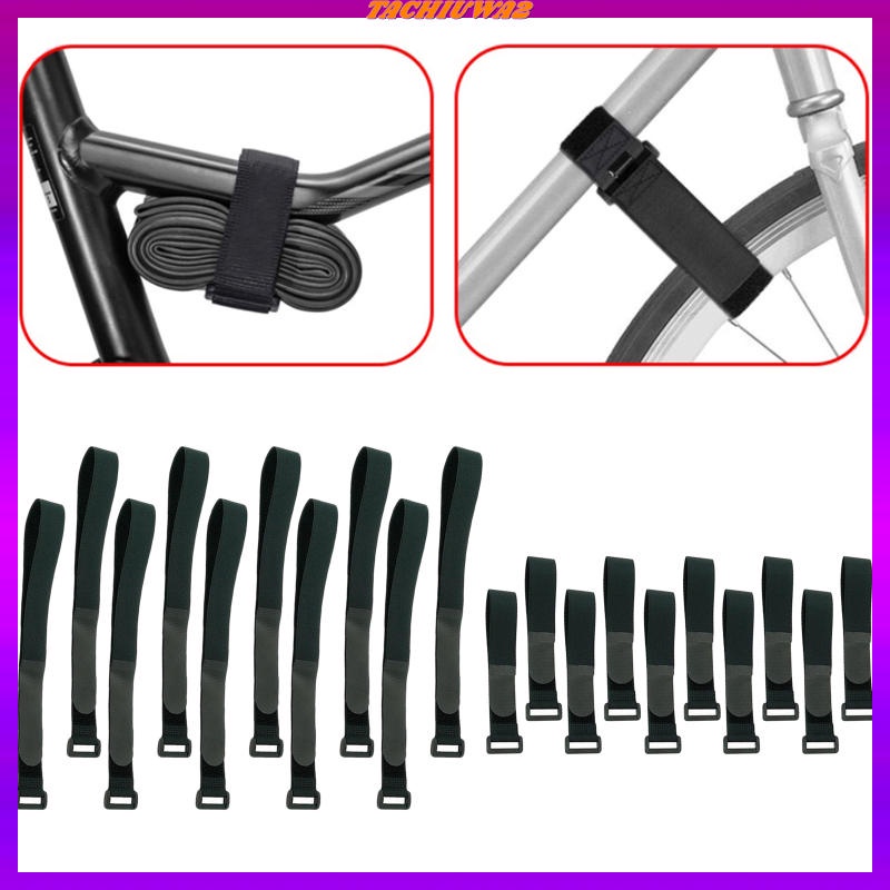 [Tachiuwa2] Set 20 Dây Đai Móc Và Vòng Kẹp Cố Định Dây Cáp Bằng Nylon Gắn Trên Nóc Xe Đạp