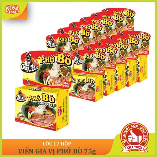 Combo 12 hộp Phở Bò Ông Chà Và