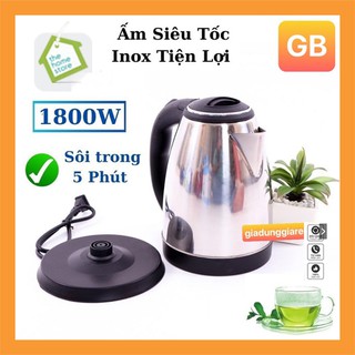 Ấm Siêu Tốc Inox Dung Tích 1,8L