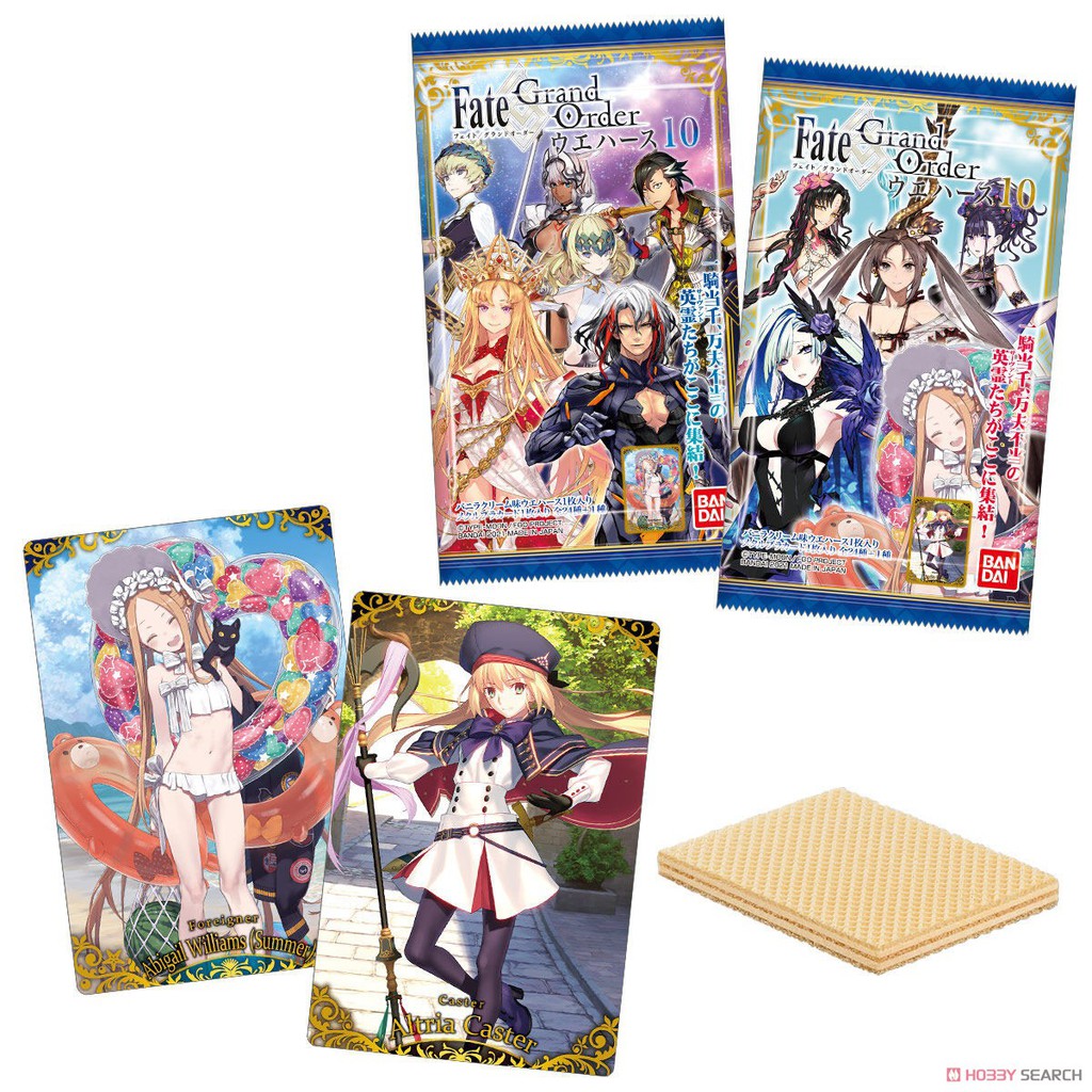 Thẻ Bài Sưu Tầm Bánh Xốp Card Servant FGO Fate/Grand Order WAFER 10 - Series 10