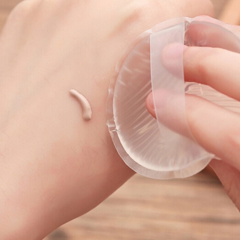 Mút Trang Điểm Bằng silicone Trong Suốt Tiện Dụng