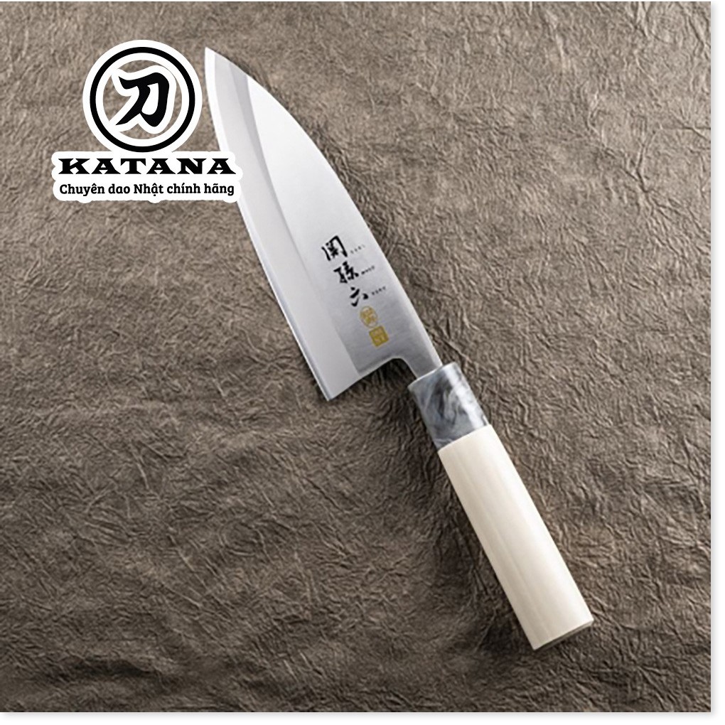 Dao bếp Nhật cao cấp KAI Ginju Deba tay trái AK5062 (150mm) by Katana