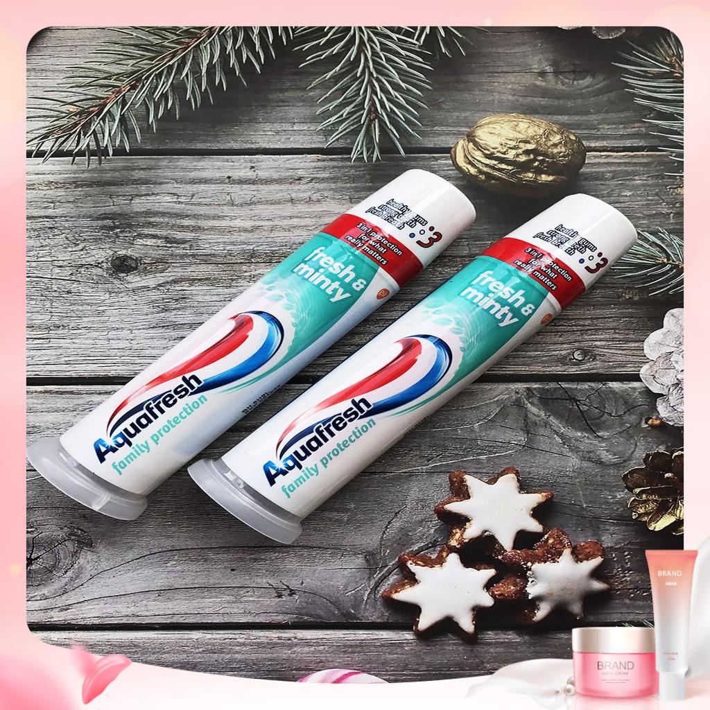 Kem Đánh Răng Aquafresh Fresh &amp; Minty 100ml  Trắng Sáng Và Thơm Mát