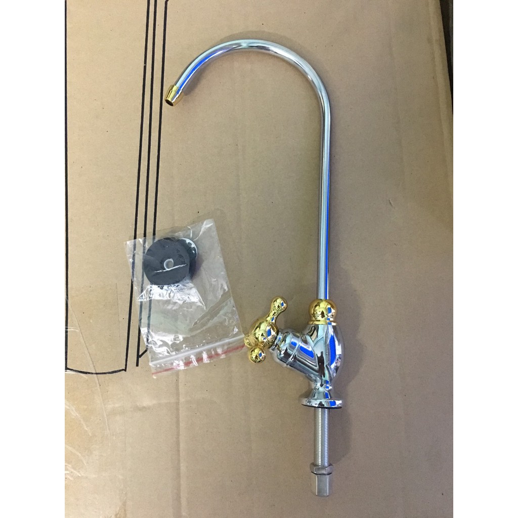Vòi máy lọc nước RO gia đình tay vặn Inox 304.