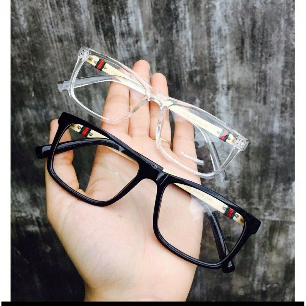Mắt kính giả cận gọng kim loại cao cấpFREESHIPkính mát nam nữ AGC unisex AH276