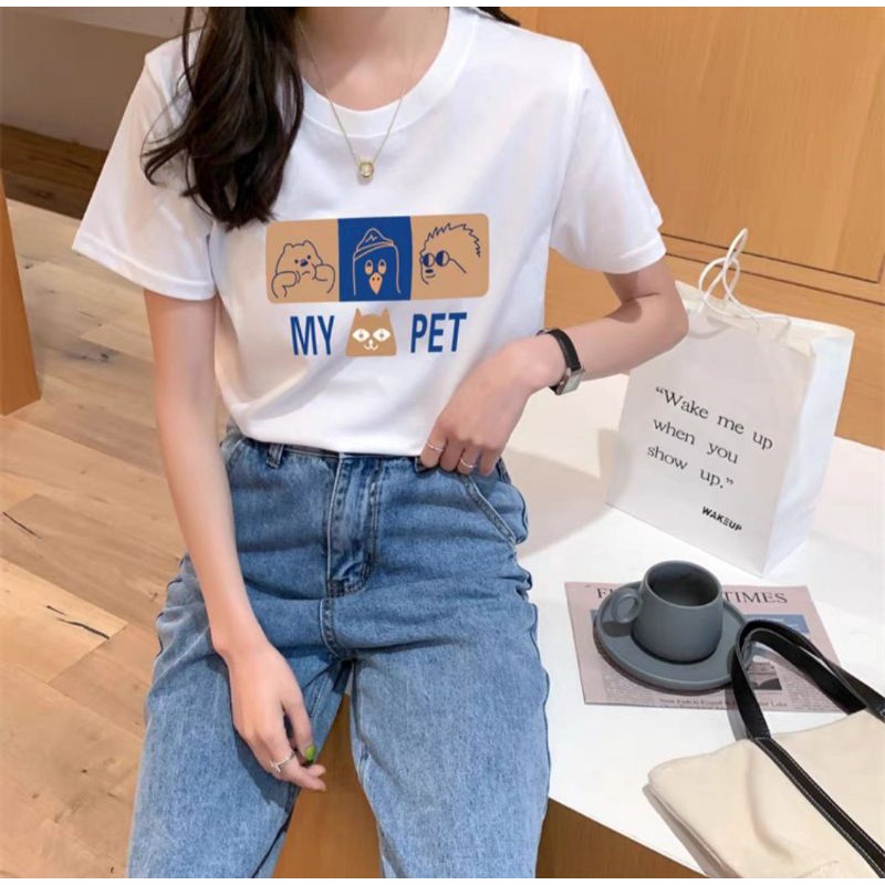 Áo thun nữ cổ tròn tay ngắn cộc tay mẫu mới kiểu dáng trẻ trung chất thun cotton cao cấp đẹp chuẩn hình