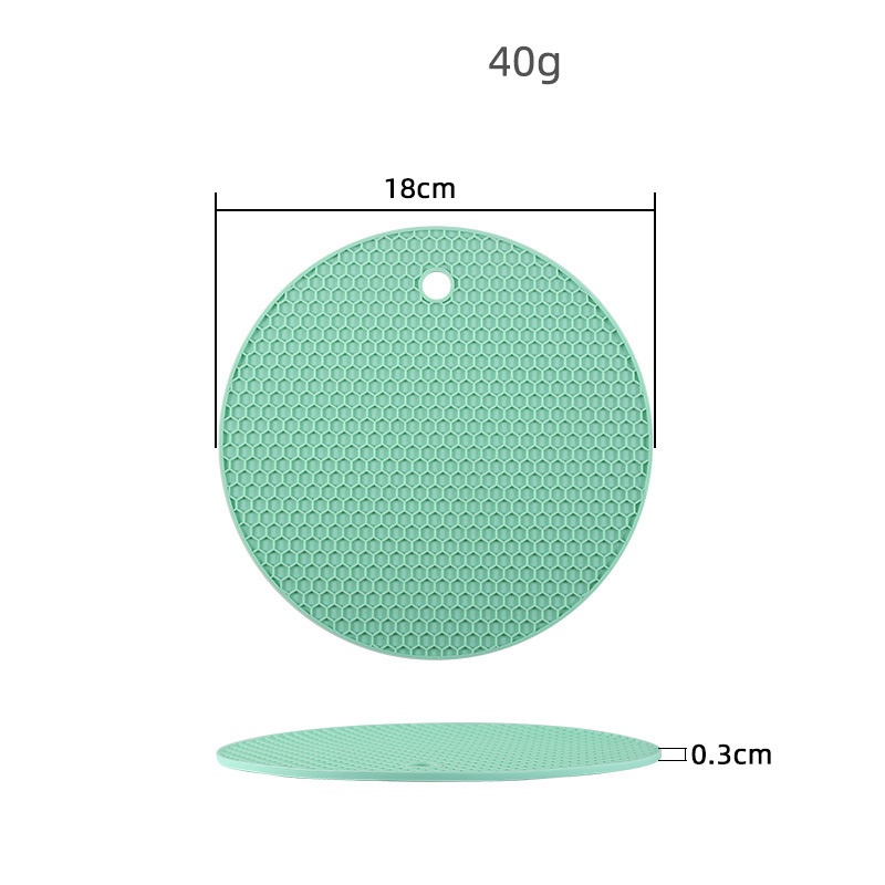 Miếng bắc lót nồi silicon chống nóng chịu nhiệt chống trơn trượt kích thước 18cm