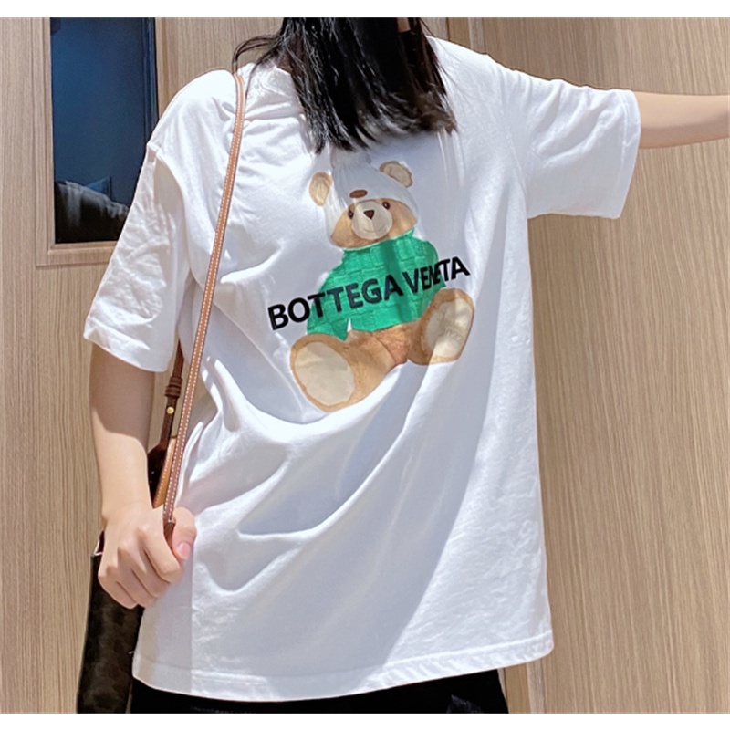 Áo Thun Cotton Ngắn Tay Cổ Tròn Thêu Họa Tiết Thời Trang Cho Nam Nữ