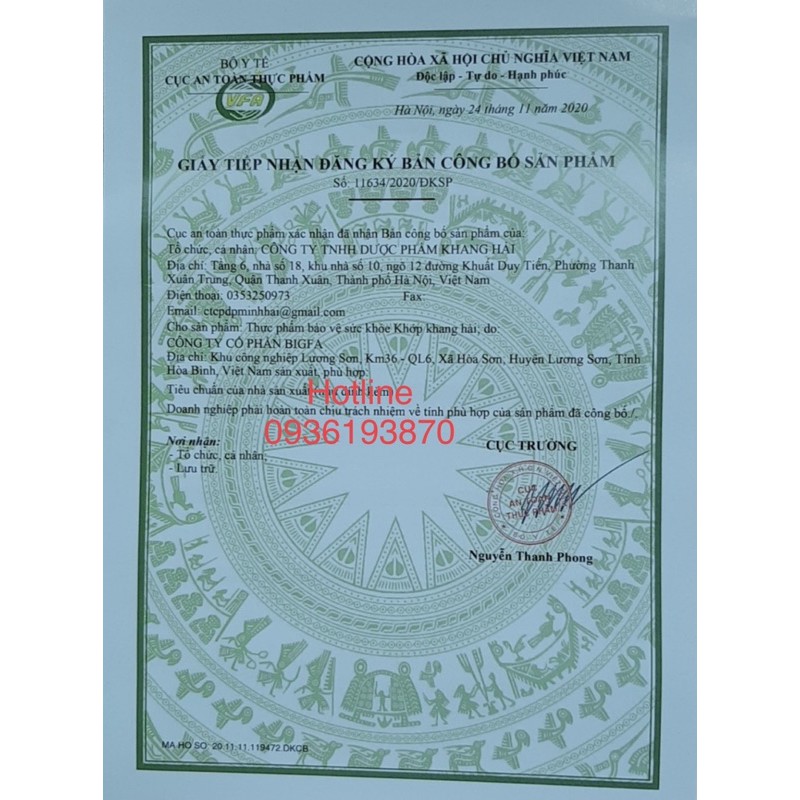 KHỚP KHANG HẢI  [CHAI XOA BÓP]