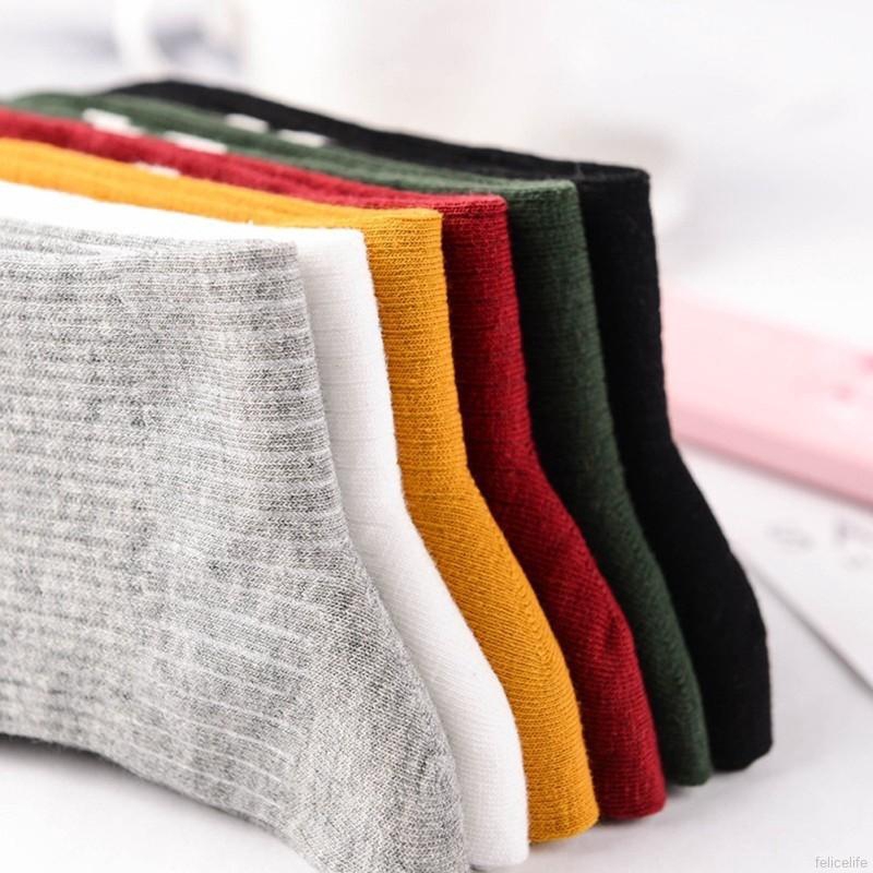 Tất cotton thể thao kẻ sọc cho nữ