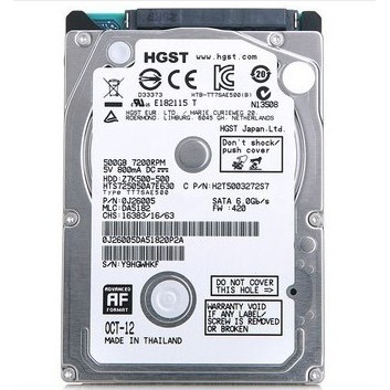 Ổ cứng MTXT Hitachi (HGST) 500Gb 5400rpm SATA3 2nd