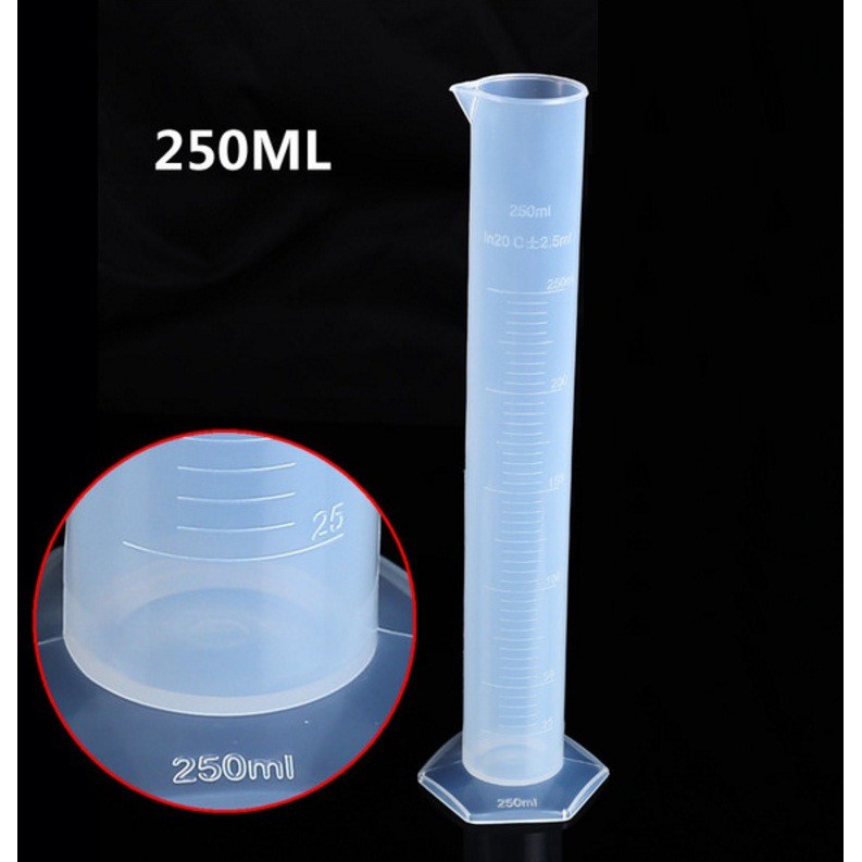 Ống đong nhựa đo thể tích, đo tỷ trọng 250ml - 500ml