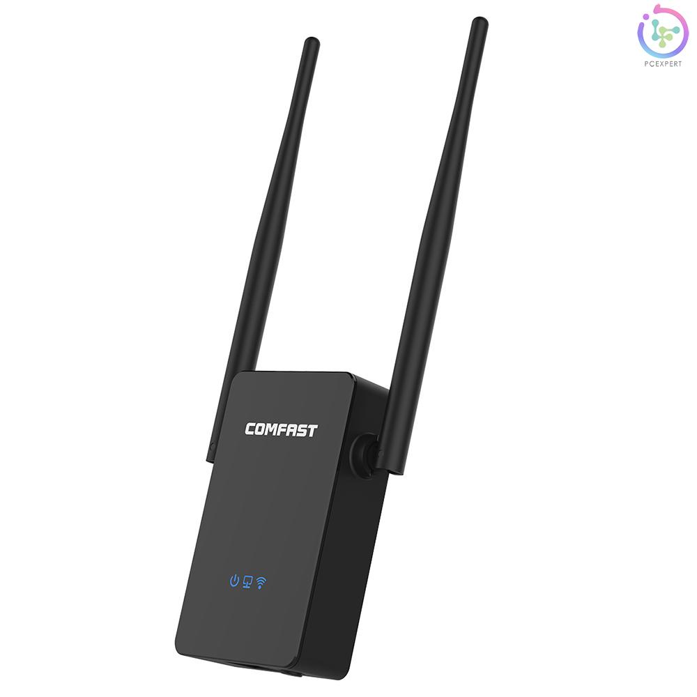 COMFAST 300M Dual Antenna WiFi Repeater Router AP Enhanced Extender CF-WR302S US Plug