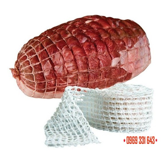 (1 mét) Lưới định hình giò heo xông khói, jambon nhiều size - Sỉ nguyên cuộn giá tốt