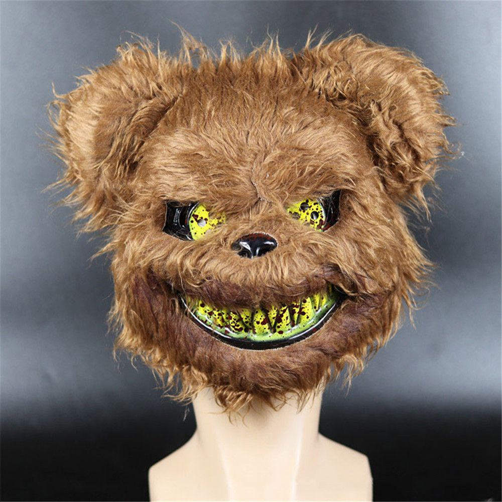 Mặt Nạ Hóa Trang Halloween Hình Đầu Thỏ / Gấu / Máu Độc Đáo