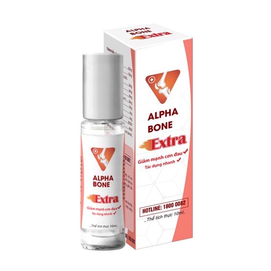 Dầu xoa bóp xương khớp Alphabone Extra tăng cường lưu thông máu, dầu lăn massage cổ vai gáy, thoát vị đĩa đệm