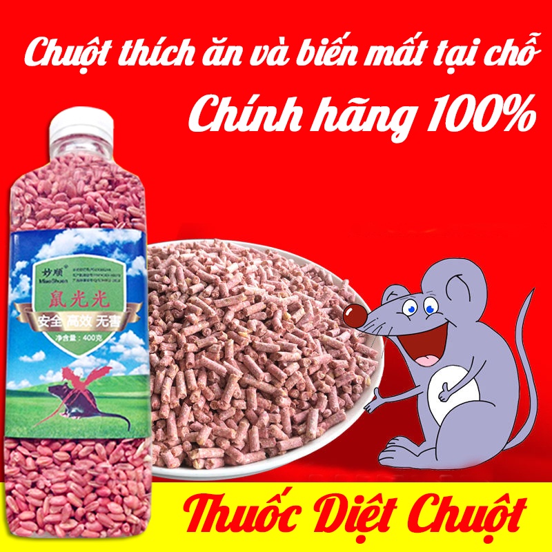 (thế hệ mới) MS Thuốc Diệt Chuột Killrat gói 400gr kẹo diệt chuột