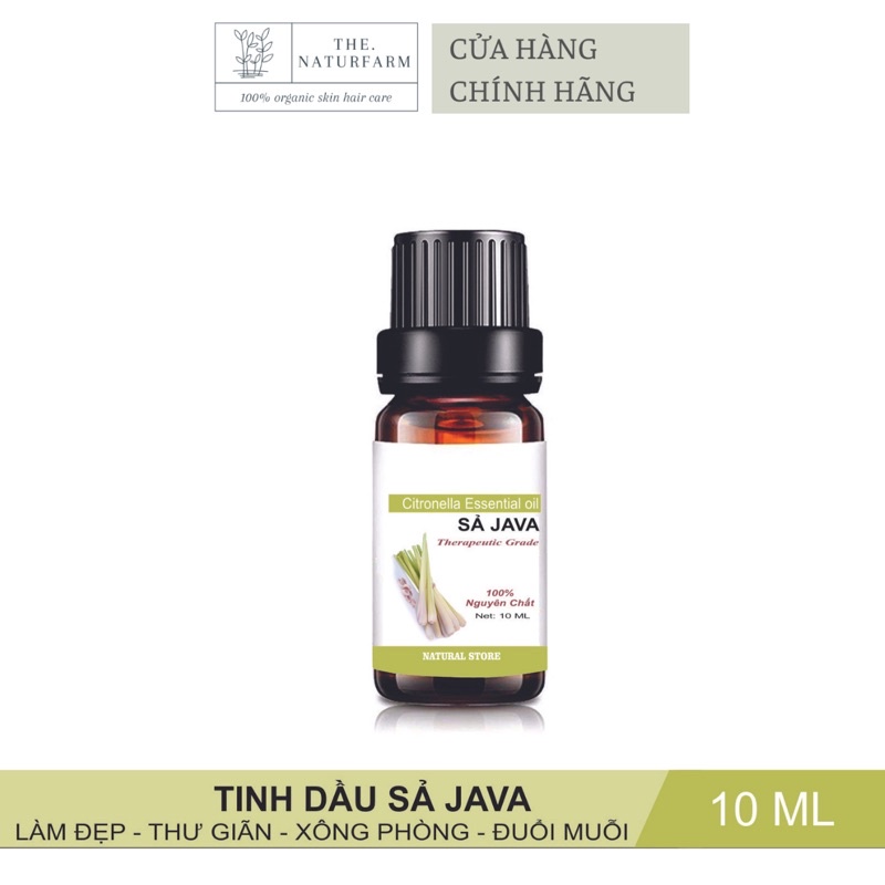 Tinh Dầu Sả Java 10ML Nguyên Chất Organic ( Citronella Essential Oil )