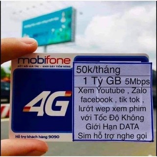 SIM MOBI 4G NẠP 50k 1 THÁNG KHÔNG GIỚI HẠN TỐC ĐỘ CAO