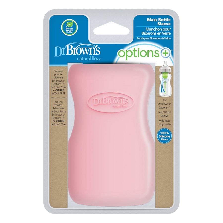 Vỏ bọc Dr Browns silicon bảo vệ bình sữa Dr Browns Cổ rộng 270ml
