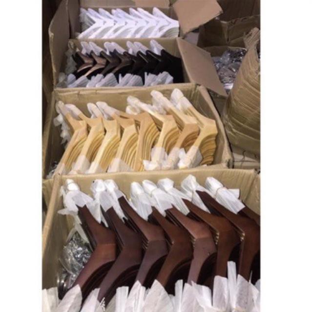 Móc gỗ gụ có đệm - Móc áo gỗ