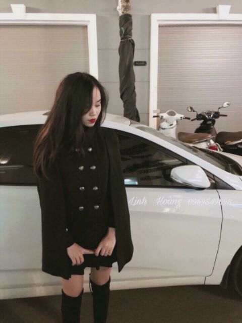 KHOÁT DẠ CAPE ĐEN DUY NHẤT | BigBuy360 - bigbuy360.vn