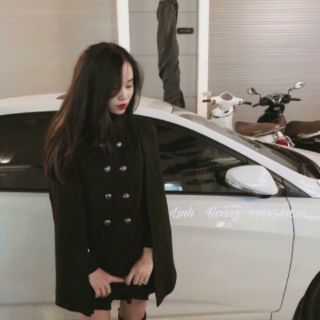 KHOÁT DẠ CAPE ĐEN DUY NHẤT
