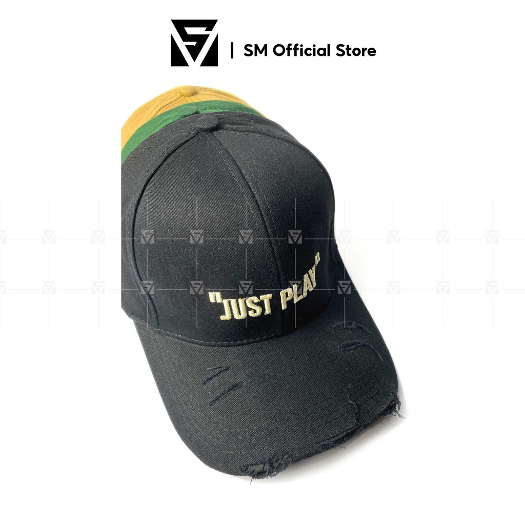 Mũ lưỡi trai nón kết rách thêu chữ Just Play mũ nón thời trang nam nữ phong cách Hàn Quốc - SMN022 Soulmate Store