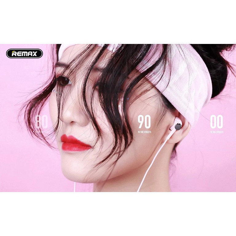 Tai nghe nhét tai có dây chân 3.5mm Remax RM-330 thiết kế thời trang có thể gấp dọn như vòng tay -iCybernet HN