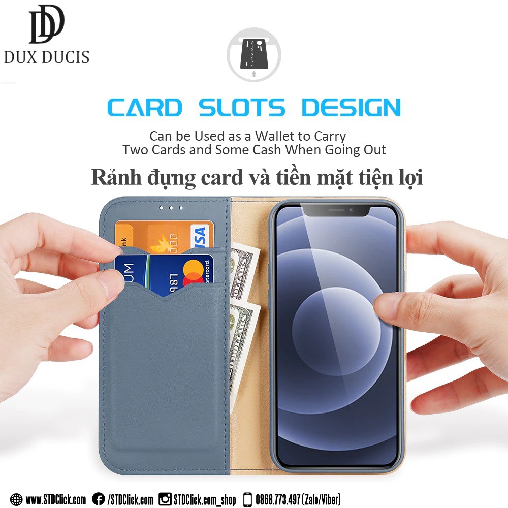 BAO DA IPHONE 13 PRO MAX - 13 PRO - 13 DUX DUCIS HIVO CHÍNH HÃNG