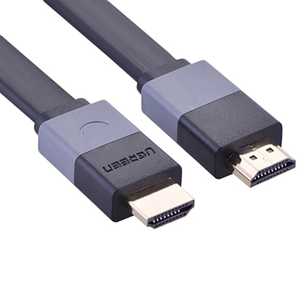 Dây HDMI Dẹt 1m Lõi Đồng cao cấp hỗ trợ 3D 4K Ugreen 30108 - Hàng Chính Hãng