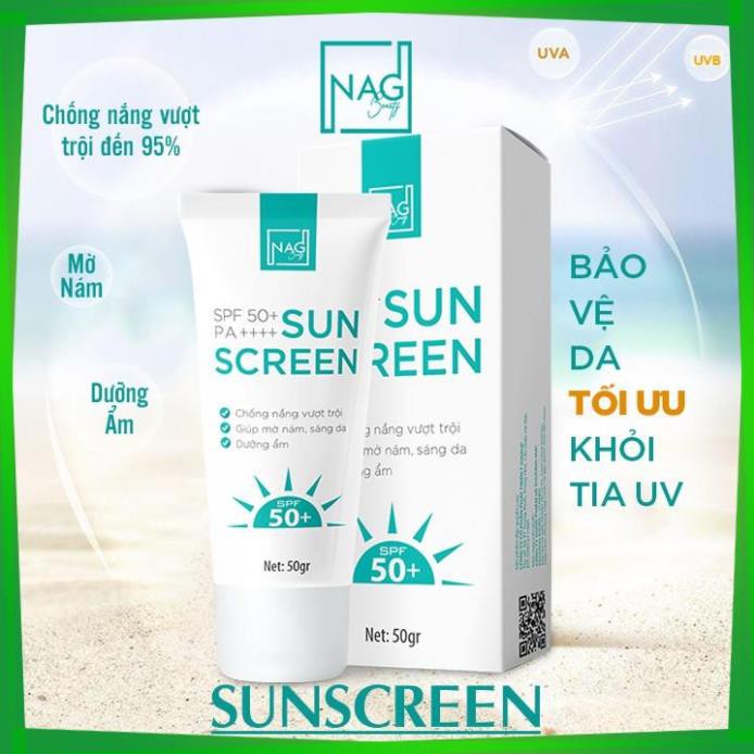 Kem chống nắng body SUN SCREEN tính chất vật lý dưỡng trắng da cho cả da dầu mụn SPF50++++