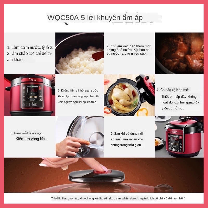 Nồi áp suất đa năng Media chính hãng