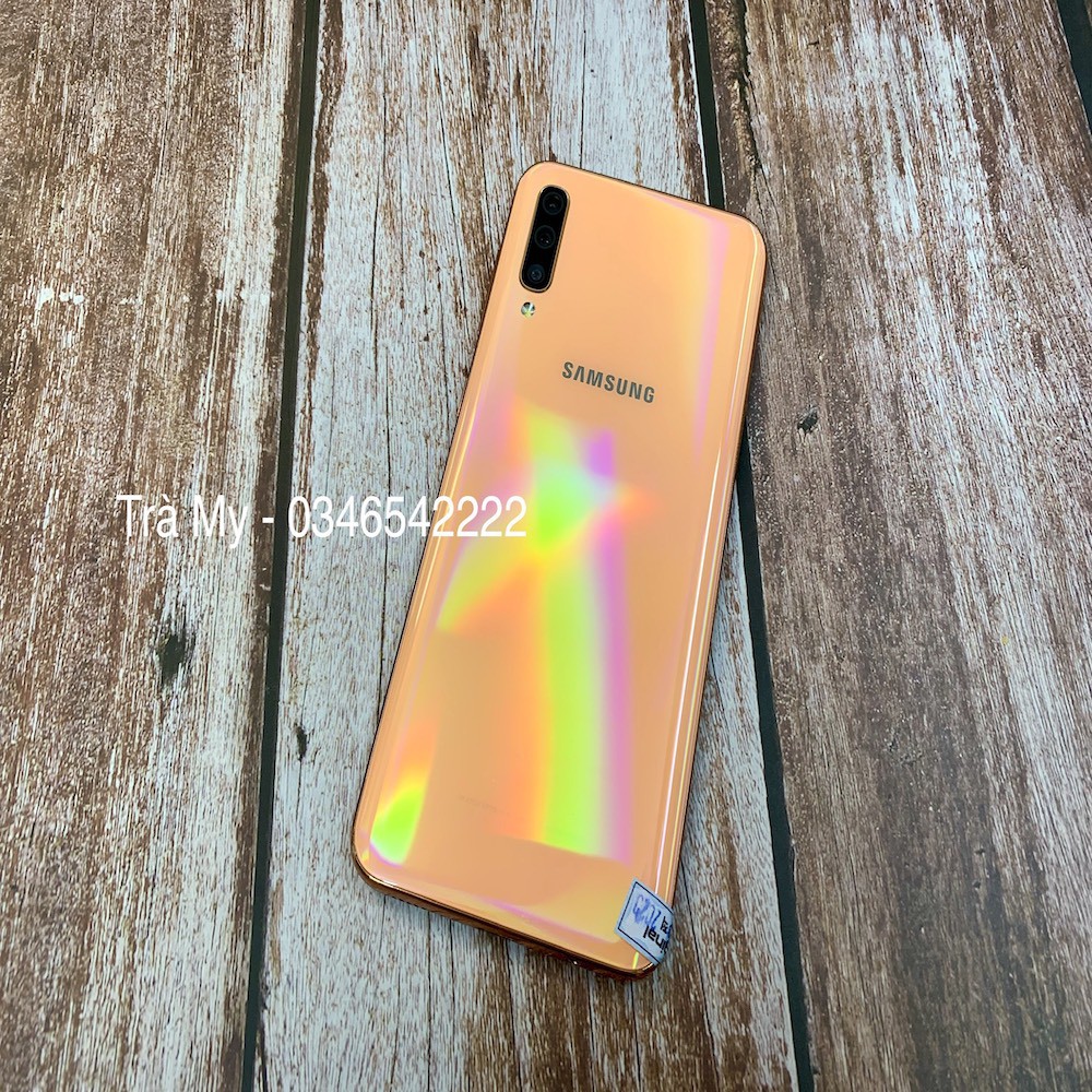 Điện thoại Sam Sung Galaxy A50 Xách tay Hàn Quốc Màu Cam Đa Sắc - Bao test 7 ngày Bảo Hành 3 Tháng