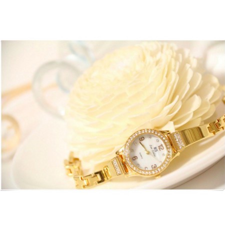 Đồng Hồ Nữ Bee Sister 1351 Viền Đá Chính Hãng (Có ảnh thật)