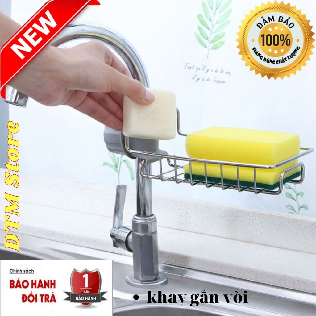 [Gía đỡ,kệ gắn vòi] GIÁ INOX ĐỂ XÀ BÔNG, KỆ ĐỂ XÀ BÔNG PHÒNG TẮM, Kệ đa năng - Khay rổ gắn vòi nước bồn rửa chén...