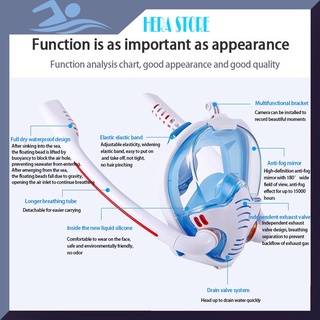 Mặt nạ lặn biển fullface 2 ống thở