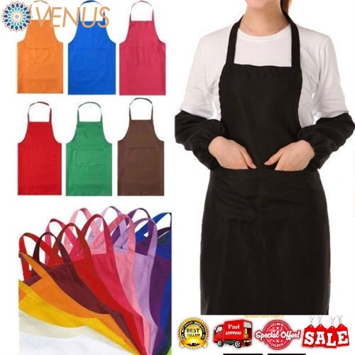 Áo Đầu Bếp Màu Trơn Thời Trang Cho Nam Nữ
