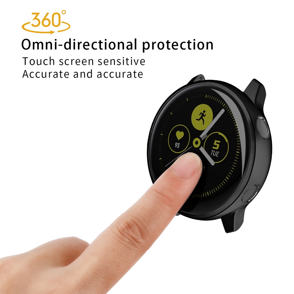 Ốp Bảo Vệ Mặt Đồng Hồ Bằng Tpu Mềm Mạ Điện Chống Sốc Cho Samsung Galaxy Watch Active 2 40mm 44mm