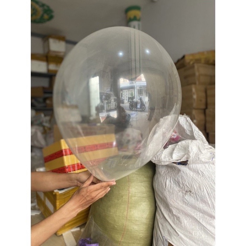 Xác bóng lớn màu trong size 18inch túi 50 quả