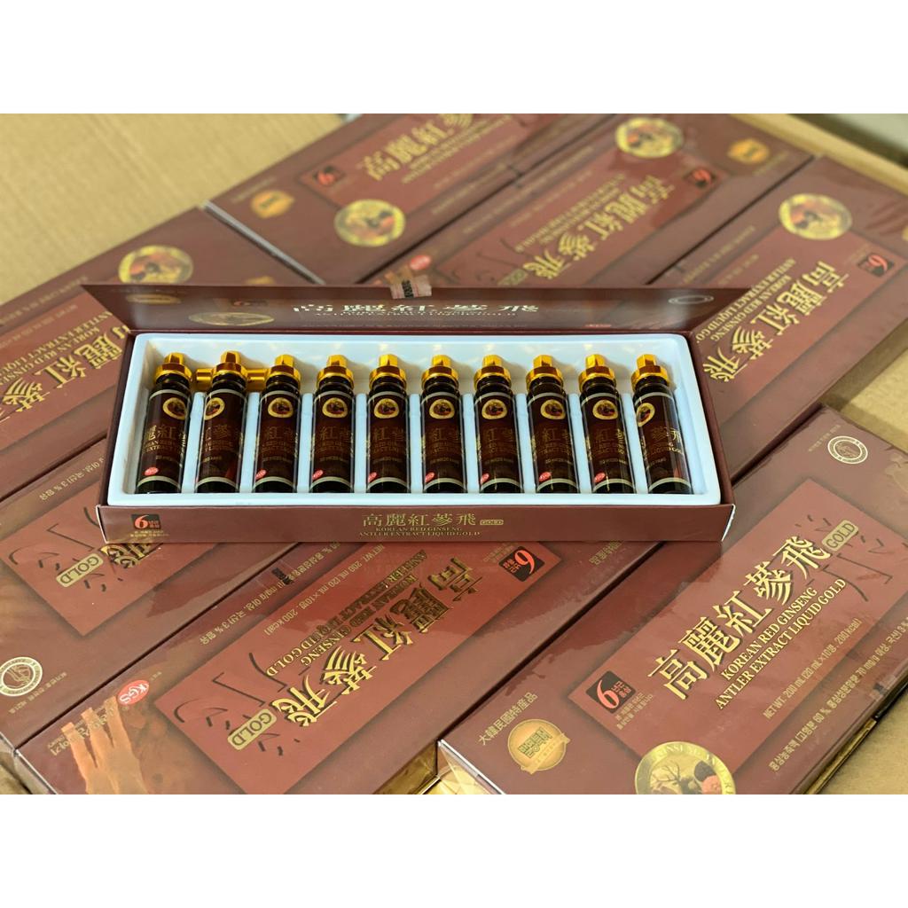 Chiết Xuất Hồng Sâm Nhung Hươu KGS Cao Cấp Hàn Quốc 200ml (10 tuýp x 20ml)