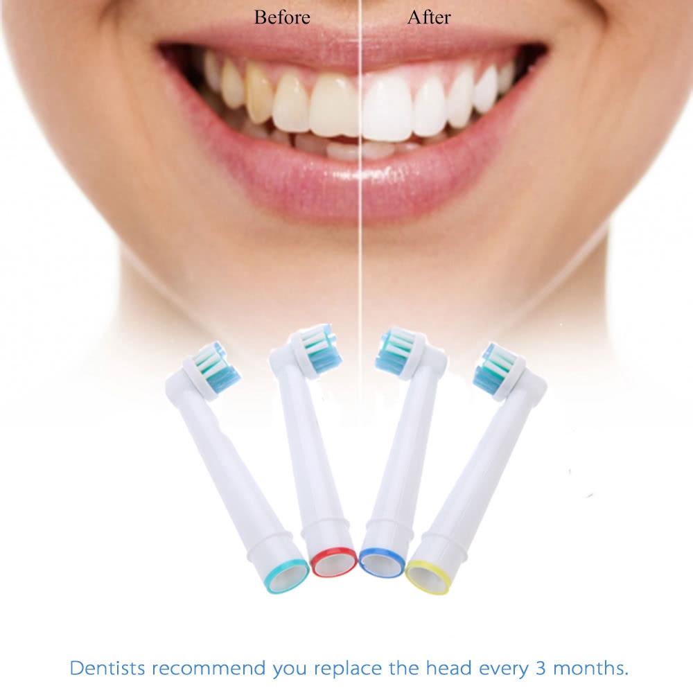 4 Đầu Thay Bàn Chải Đánh Răng Điện Thay Thế Cho Braun Oral B Vitality Eb17-4