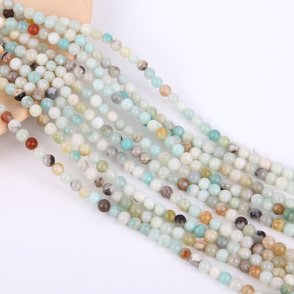 Chuỗi hạt đá nhân tạo 4/6/8/10/12mm dùng làm trang sức thủ công tinh xảo