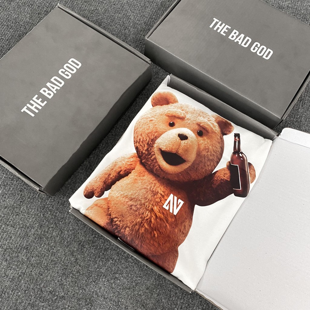 Áo thun tay lỡ TBG Teddy Champion logo MSW Town Fullbox ,áo phông T shirt nam nữ unisex | BigBuy360 - bigbuy360.vn