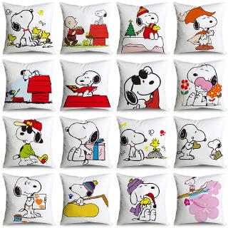 Áo Gối Vuông In Hình Chó Snoopy Dễ Thương