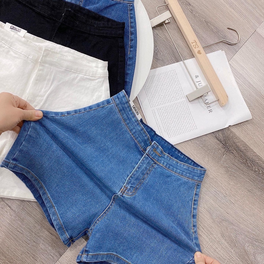 Quần Short bò Nữ Cạp Cao - Gen bụng - BIGSIZE