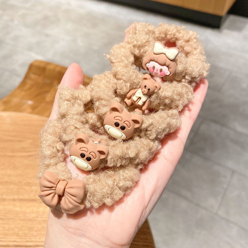 Dây Buộc Tóc Cao Su Mềm Co Giãn Kiểu Hoạt Hình Đáng Yêu Cho Bé