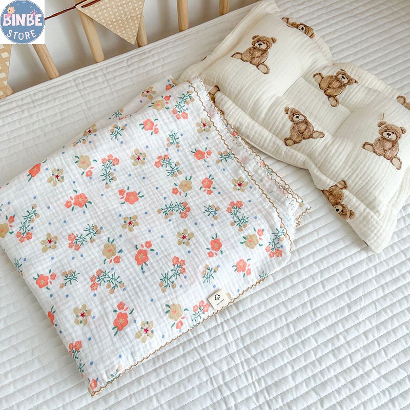 Chăn hè cho bé chăn cho bé chất liệu cotton organic phong cách Hàn Quốc Binbestore